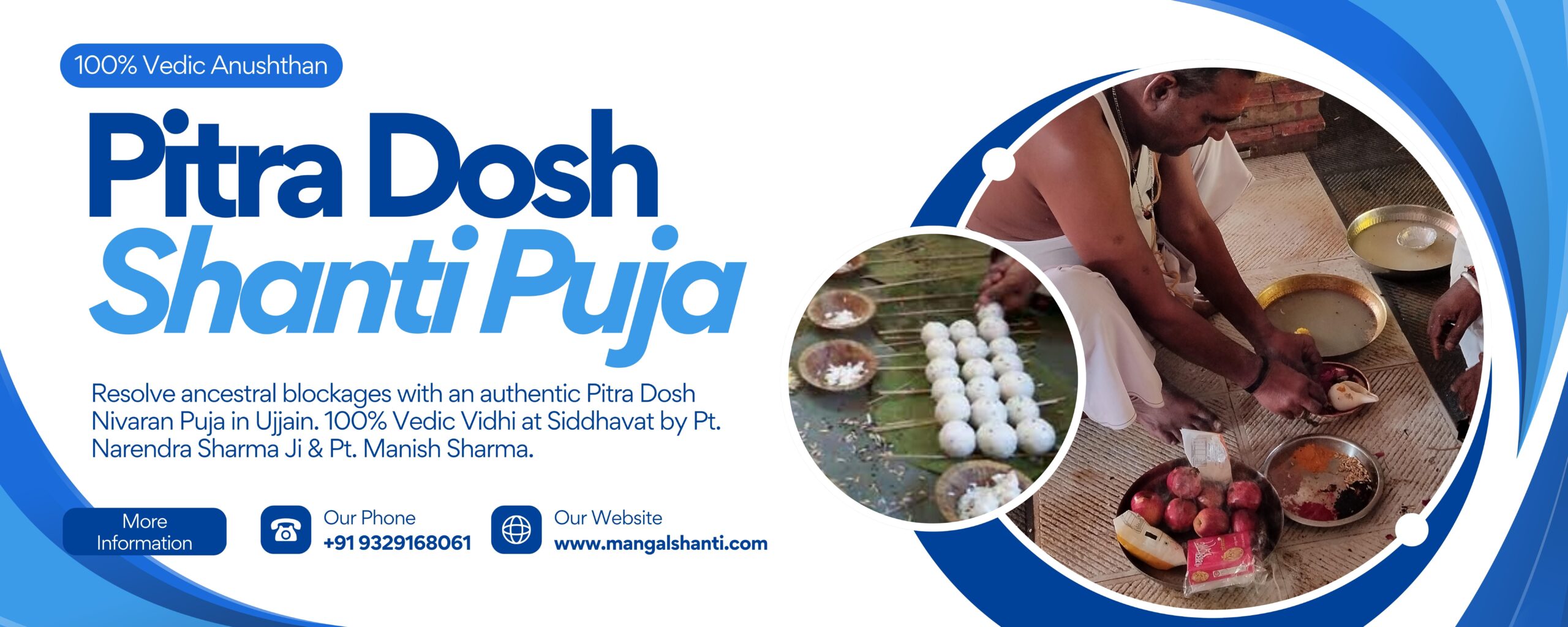 Pitra Dosh Puja in Ujjain 1 Vedic Pandits performing Pitra Dosh Nivaran and Narayan Bali Puja at Siddhavat, Ujjain