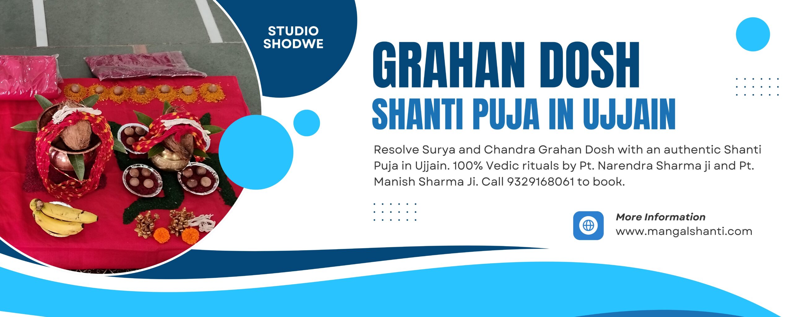 Vedic Pandits performing Grahan Dosh Shanti Puja in Ujjain for Surya and Chandra Grahan dosha nivaran 