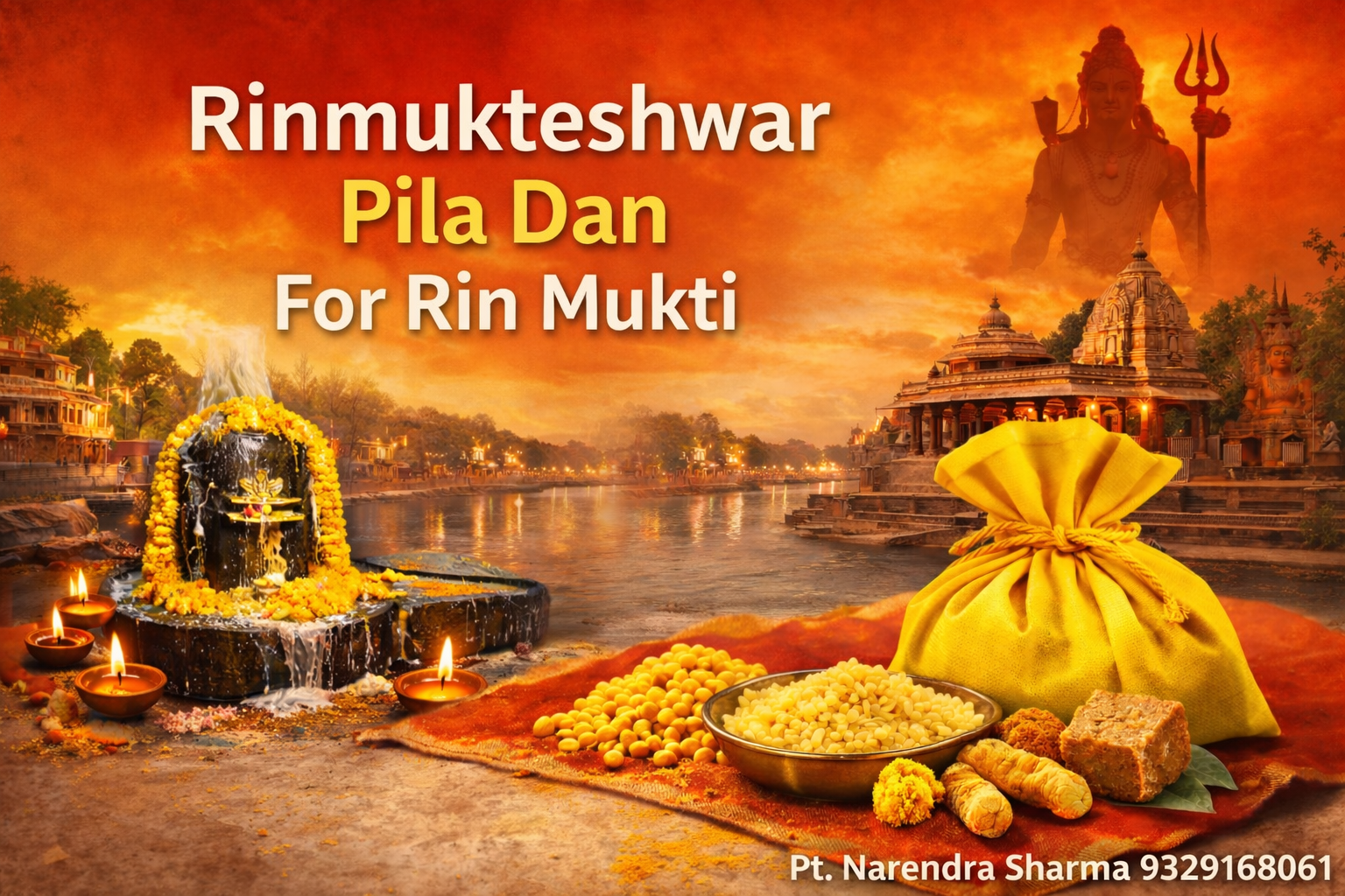 कर्ज मुक्ति के लिए ऋणमुक्तेश्वर मंदिर में चढ़ता है पीला दान: जानिए क्या है पीली पोटली में 1 उज्जैन के ऋणमुक्तेश्वर महादेव मंदिर में कर्ज मुक्ति के लिए की जाने वाली पीली पूजा और पीली पोटली दान।